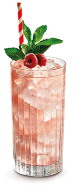 Raspberry & White Collins